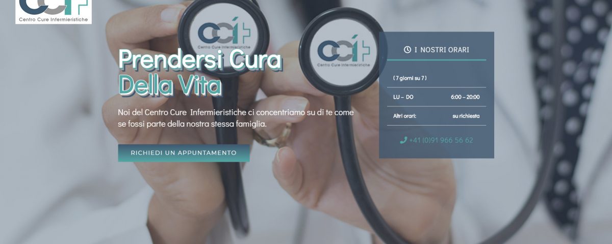 Portfolio Lavori - Centro Cure Infermieristiche: sito web per studio infermieristico
