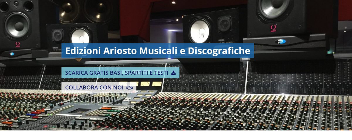 Portfolio Lavori - Edizioni Ariosto Musicali e Discografiche: sito web con gestione file multimediali